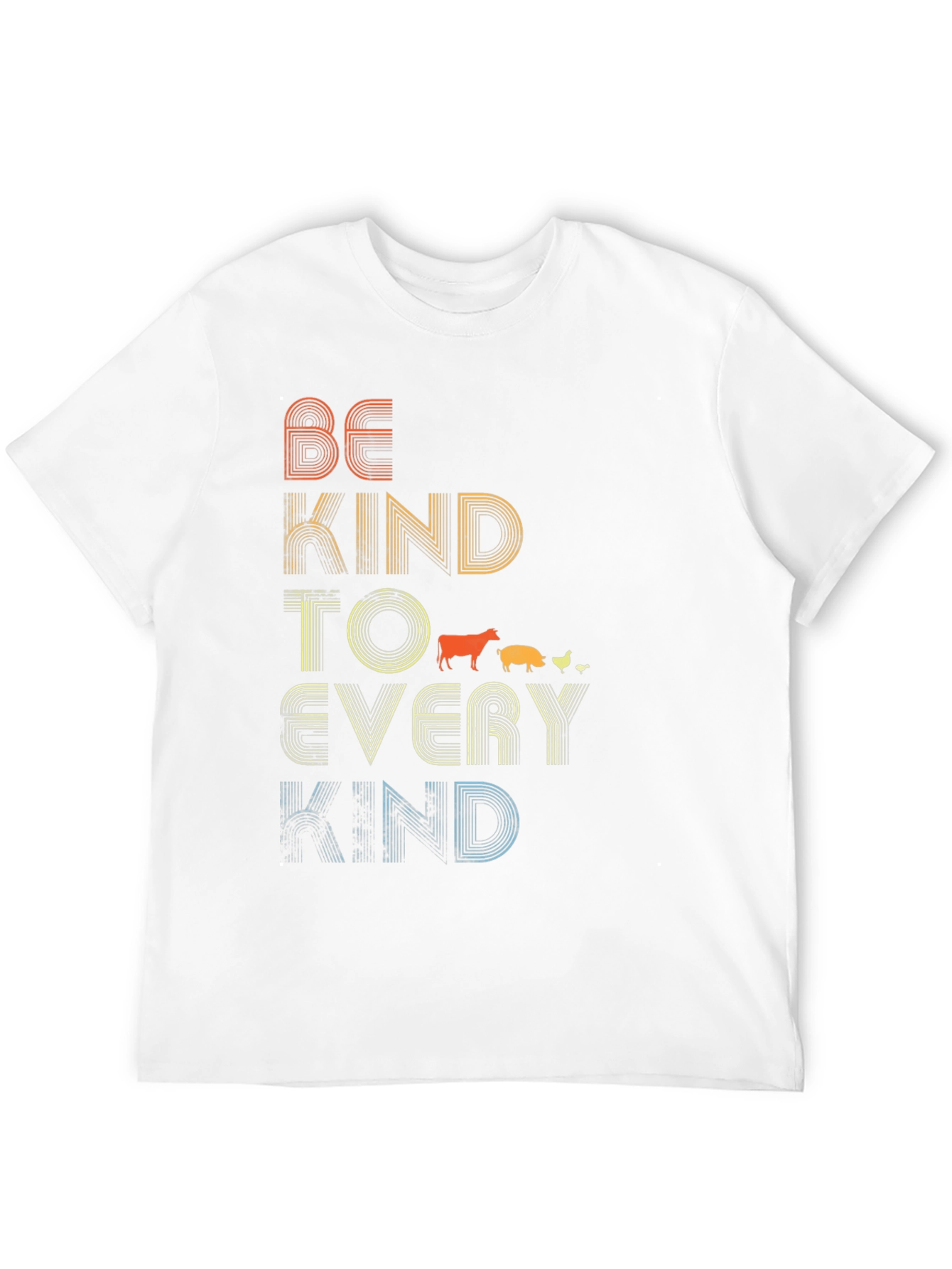 Be Kind to Every Kind Black Graphic T-Shirt