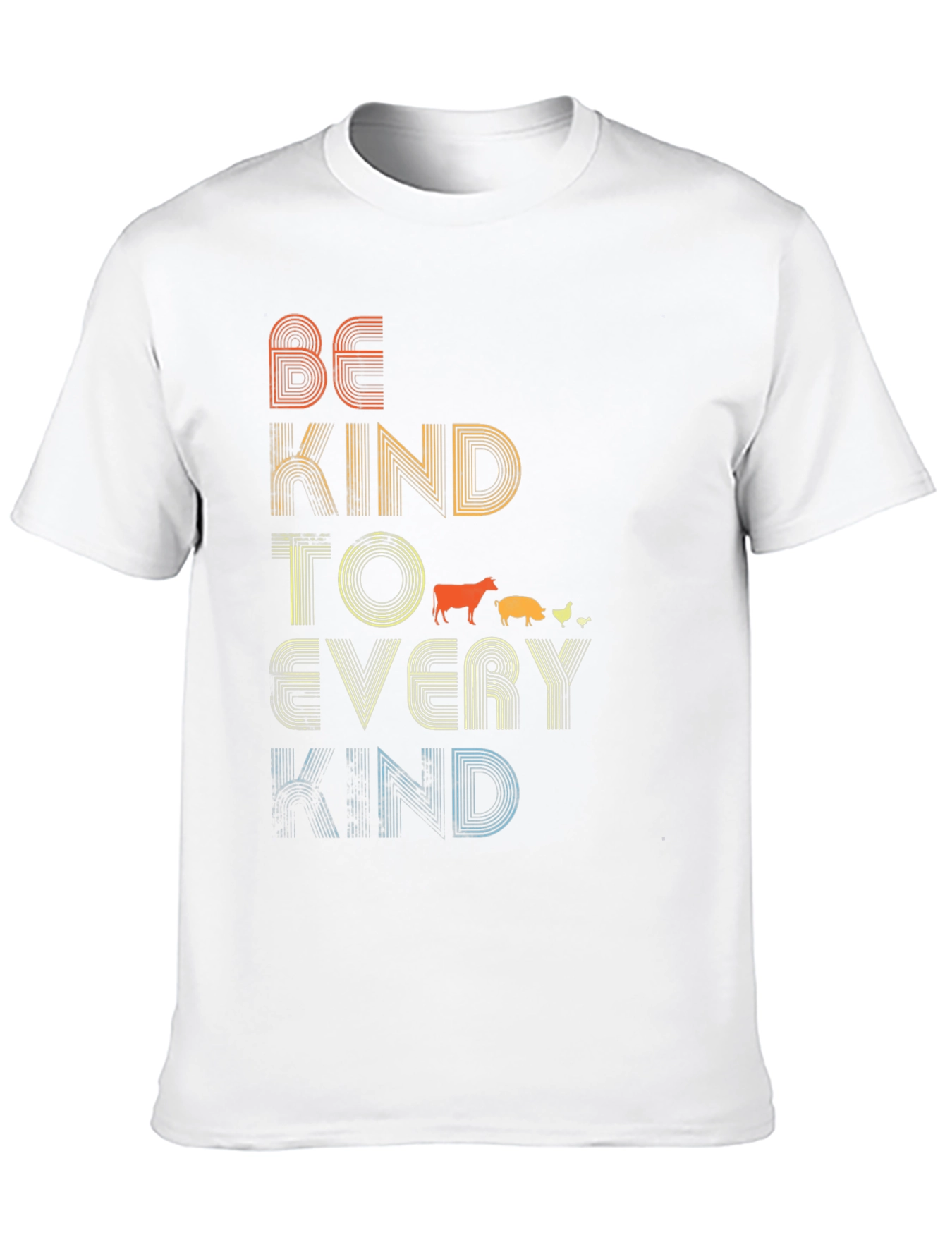 Be Kind to Every Kind Black Graphic T-Shirt