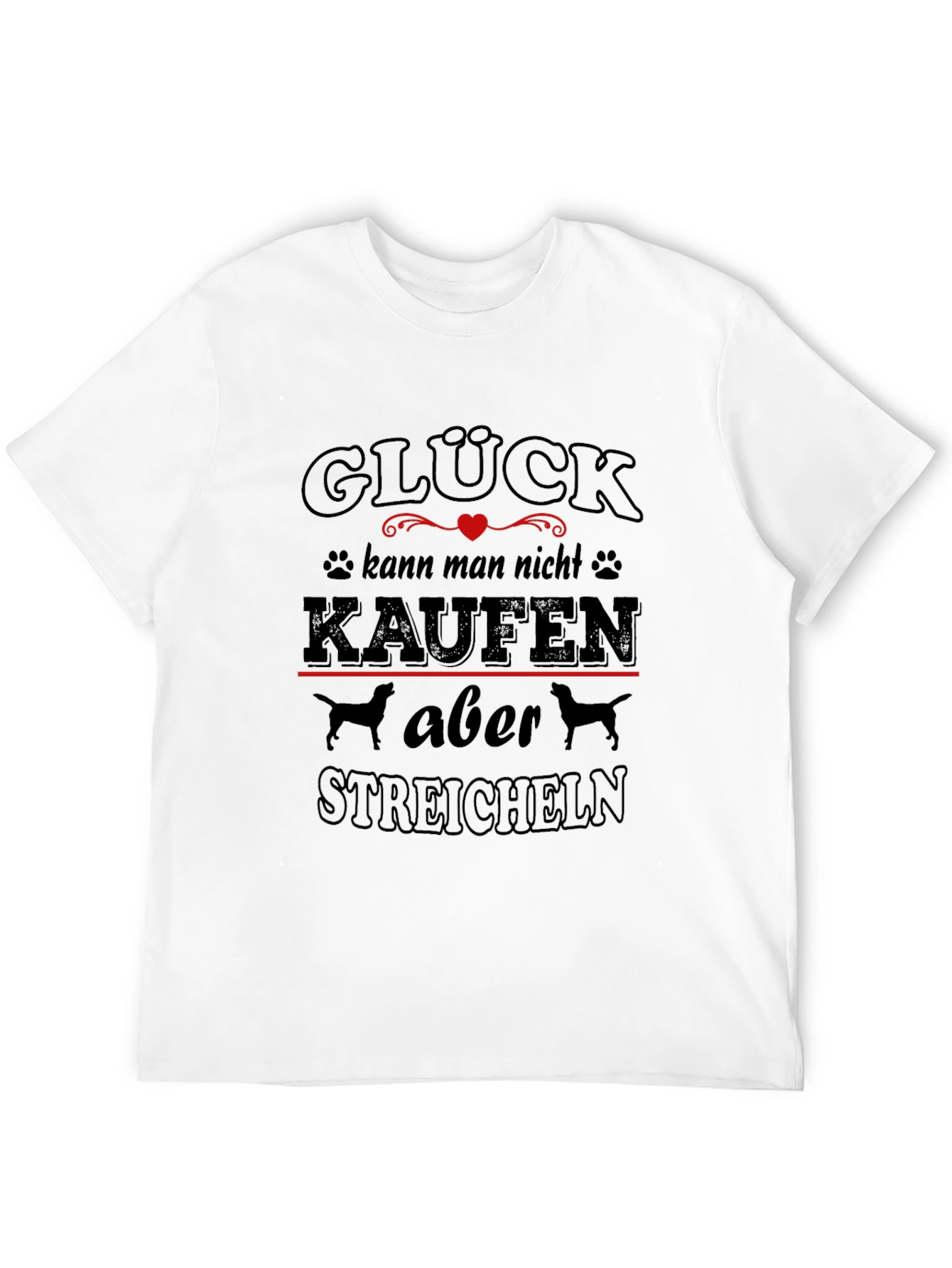 Glück Dog Lover T-Shirt - German Saying Tee