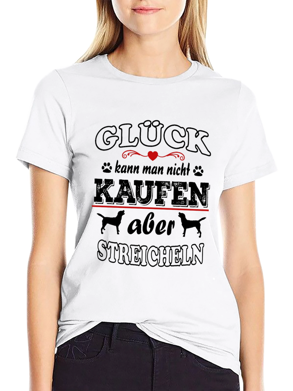 Glück Dog Lover T-Shirt - German Saying Tee