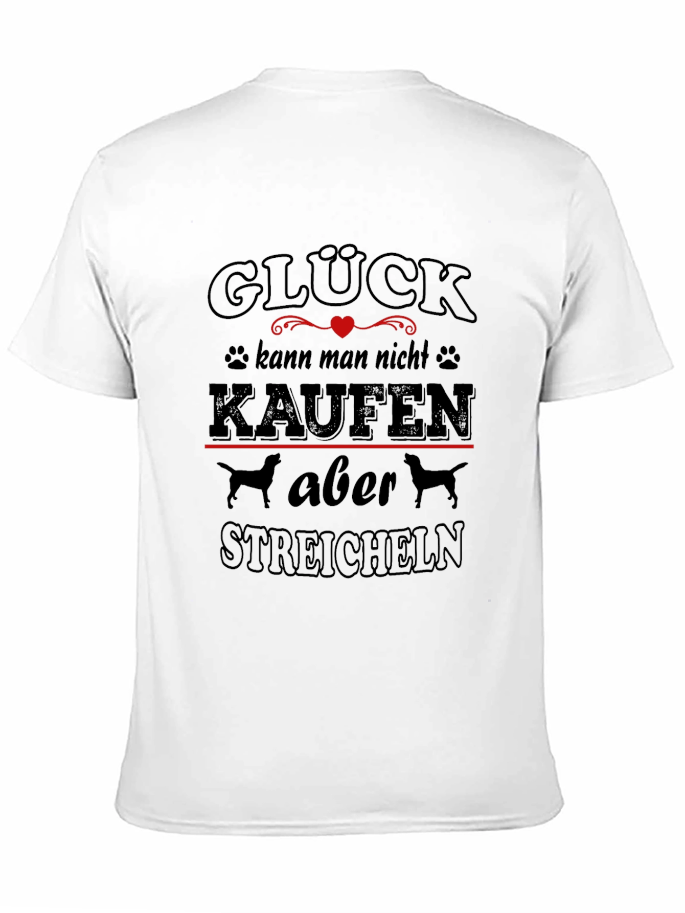 Glück Dog Lover T-Shirt - German Saying Tee
