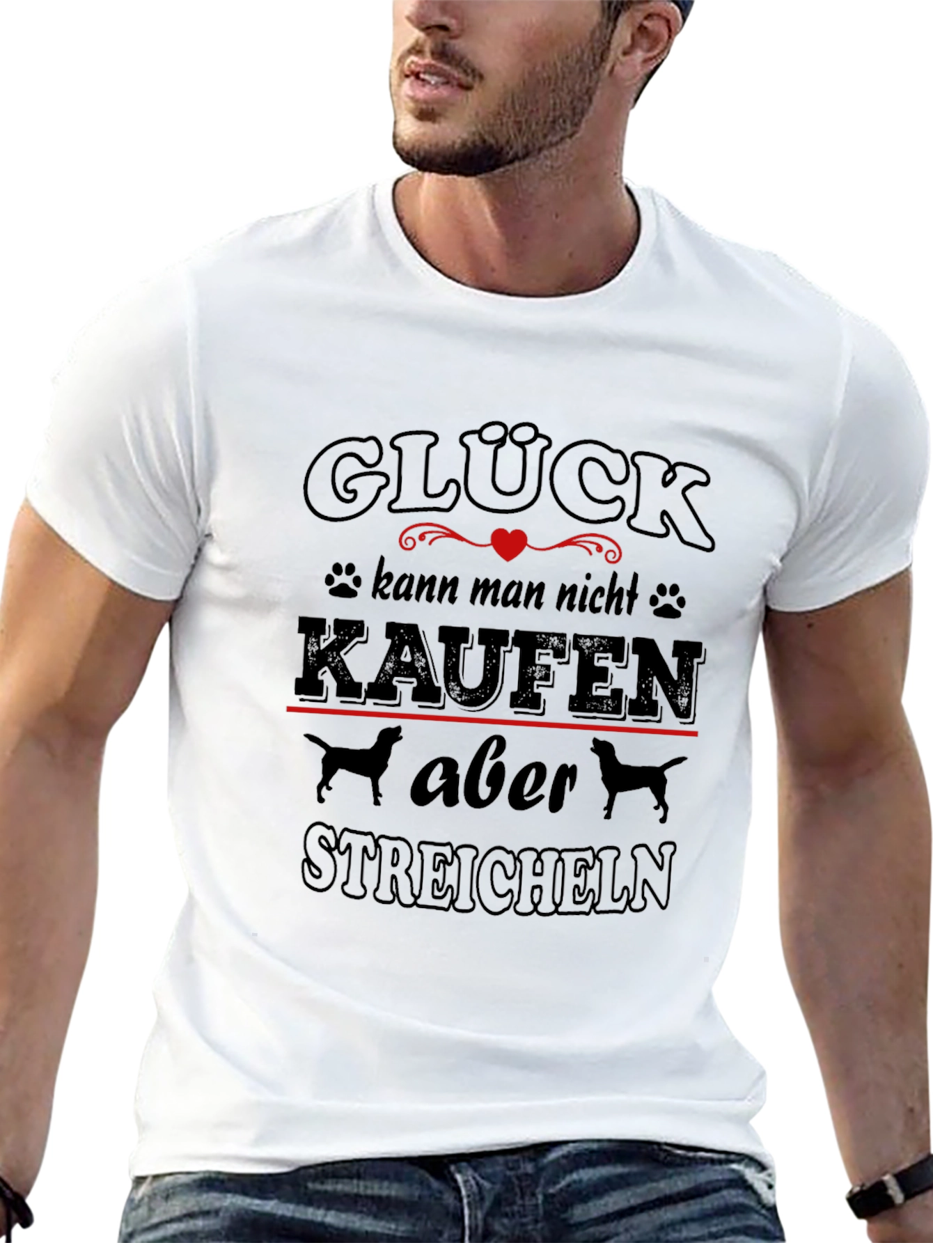 Glück Dog Lover T-Shirt - German Saying Tee