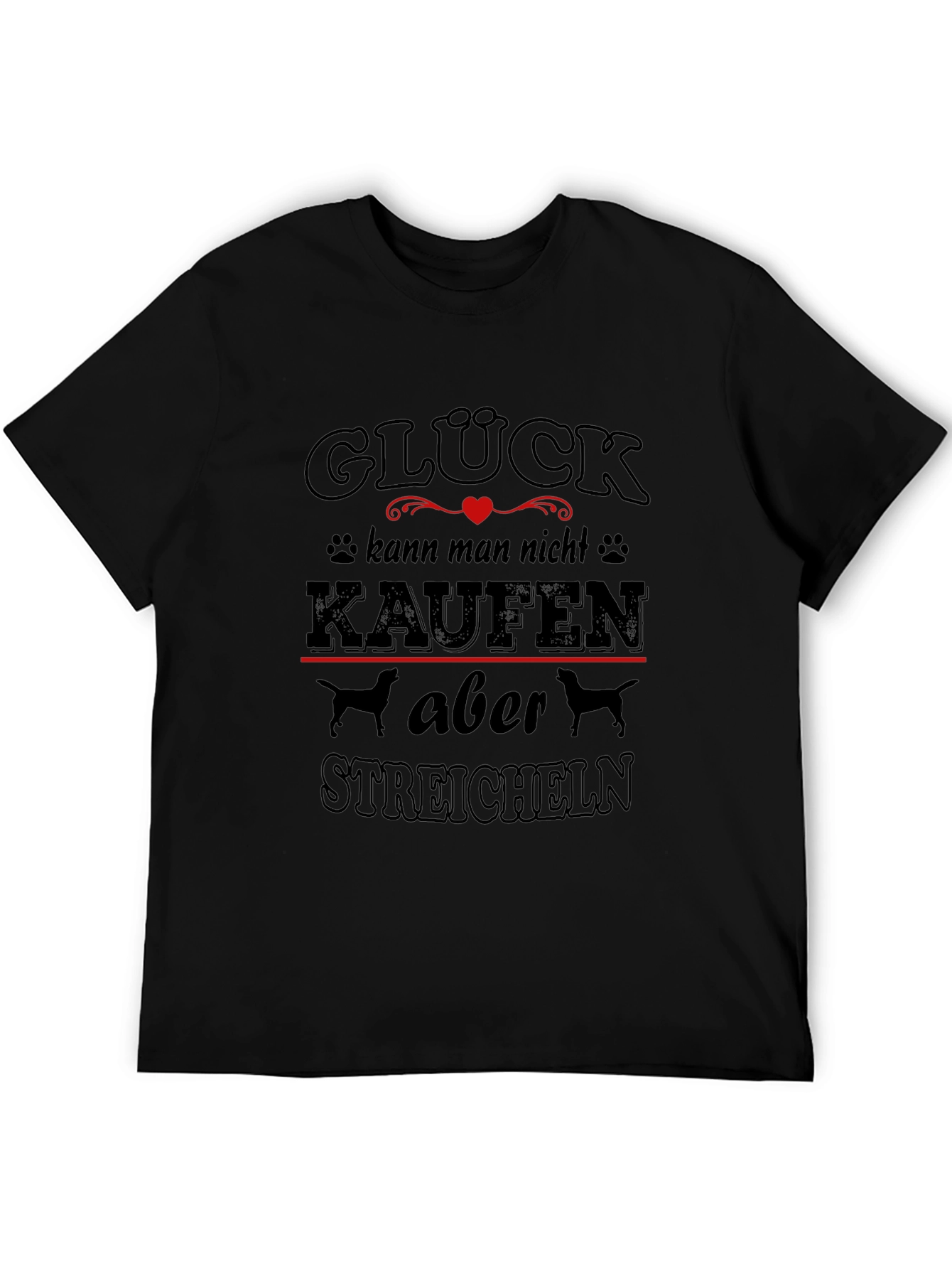 Glück Dog Lover T-Shirt - German Saying Tee