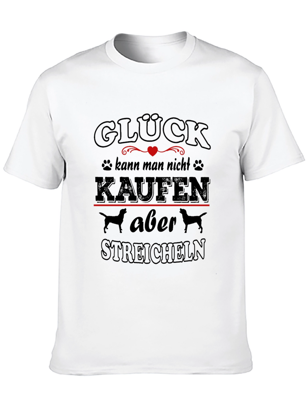 Glück Dog Lover T-Shirt - German Saying Tee