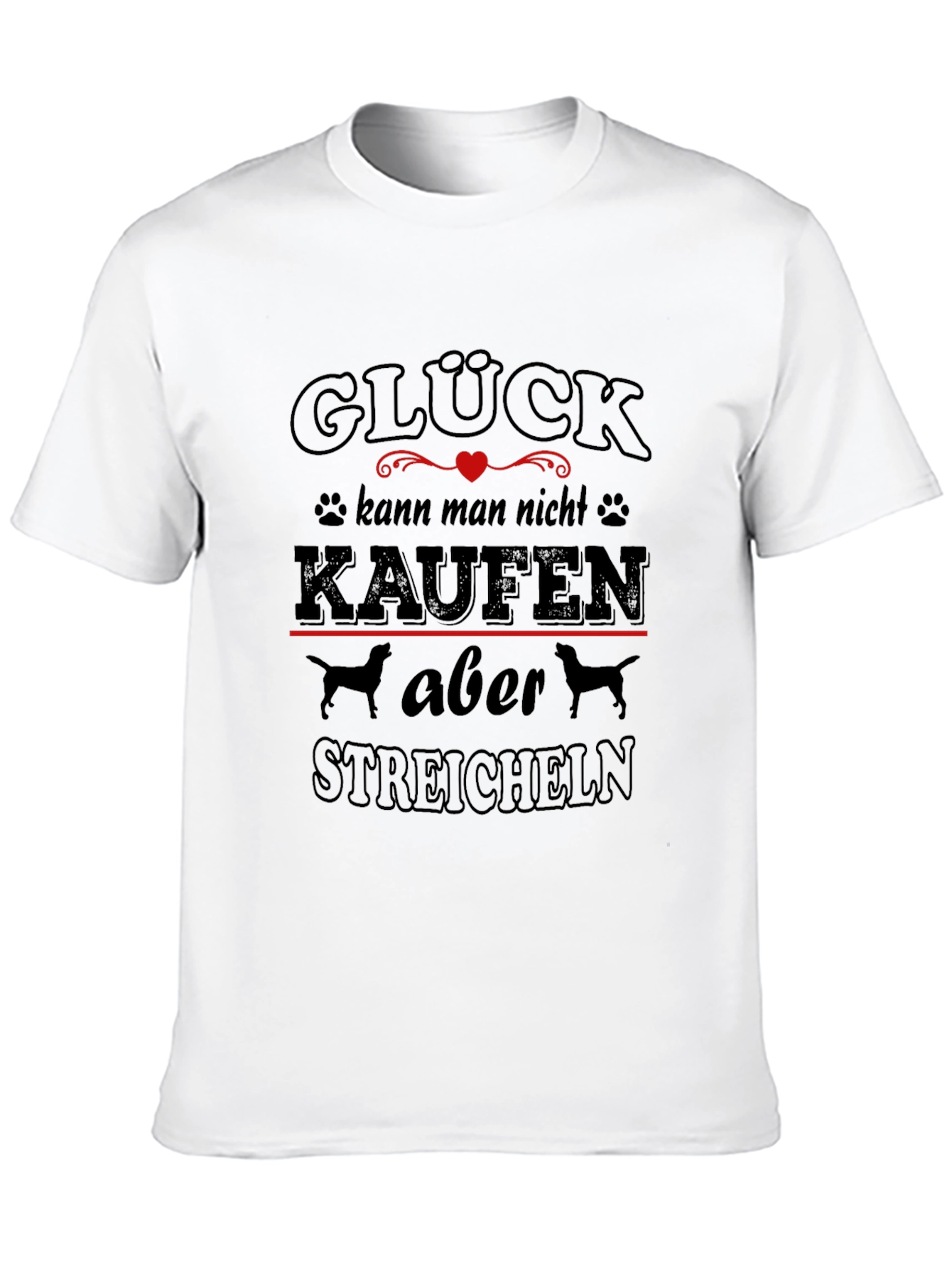 Glück Dog Lover T-Shirt - German Saying Tee