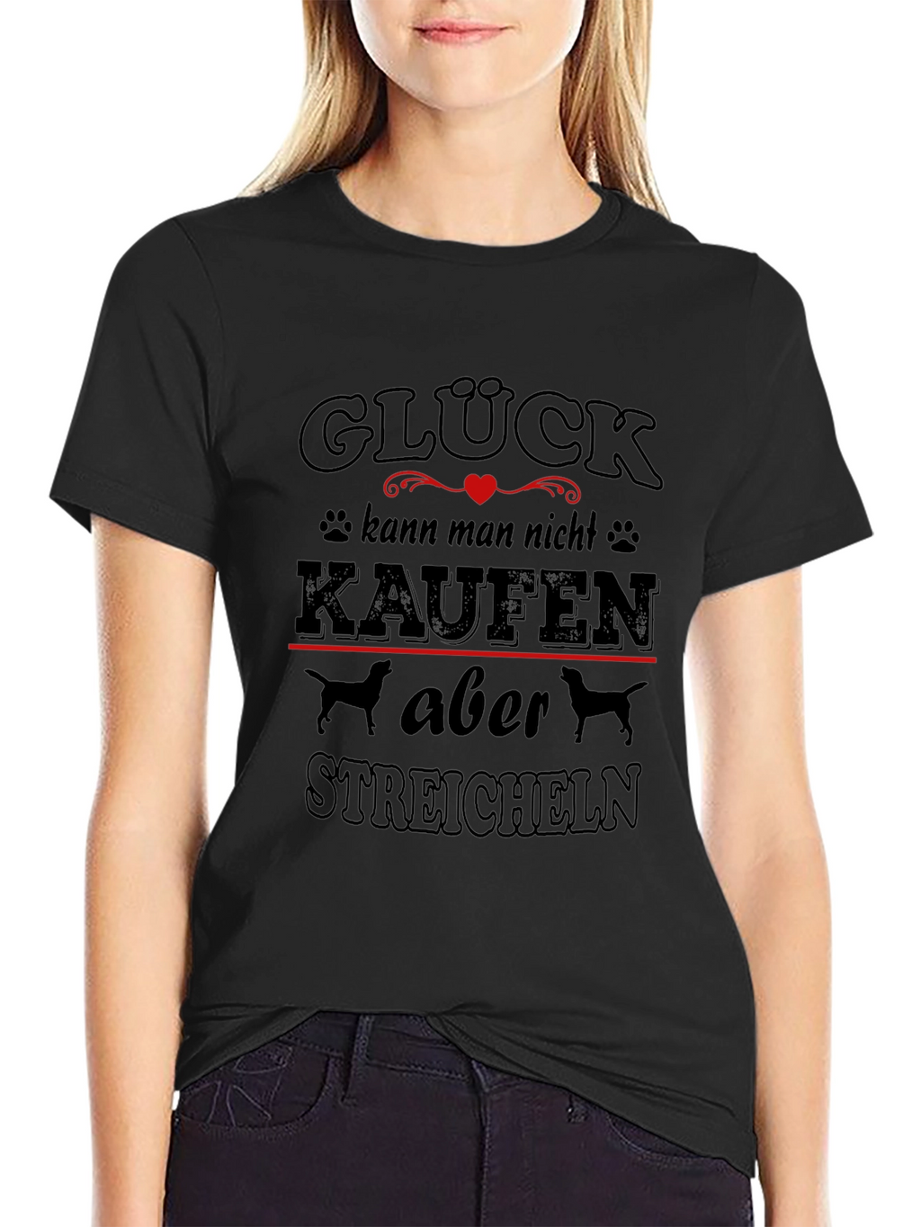 Glück Dog Lover T-Shirt - German Saying Tee