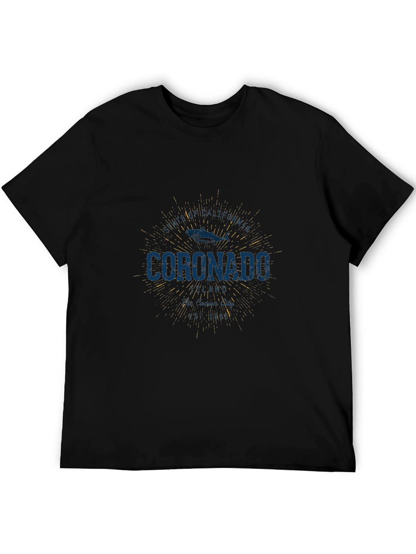 Coronado Vintage Graphic T-Shirt - Black