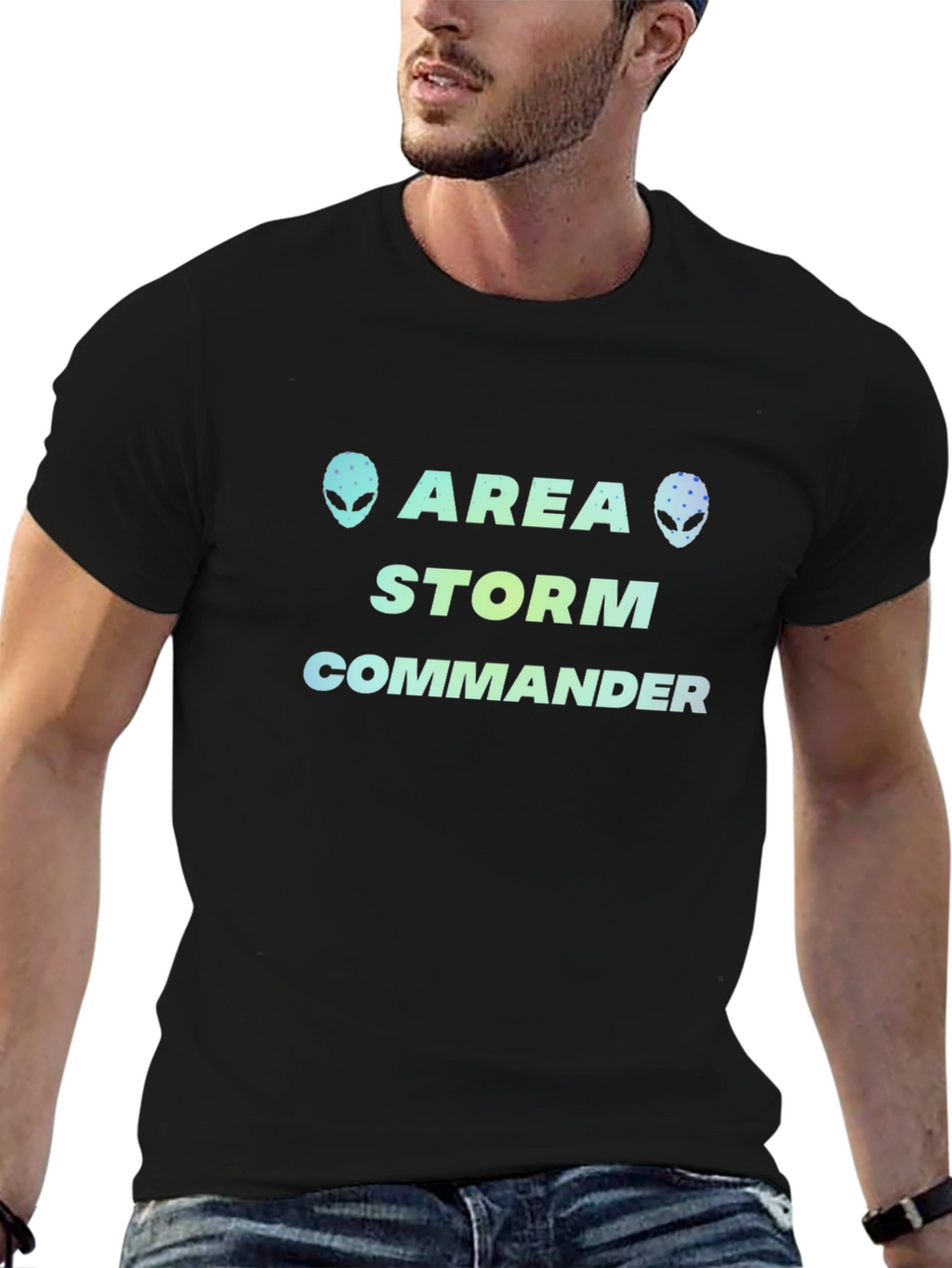 Area Storm Commander Black T-Shirt
