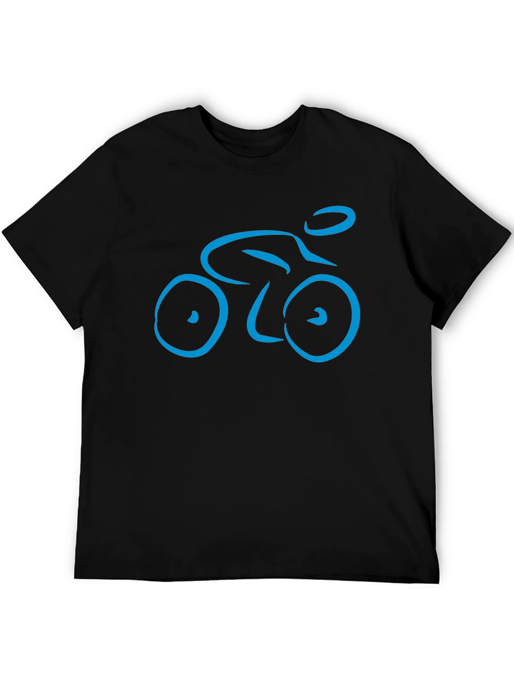 Cycling Enthusiast Black Graphic Tee