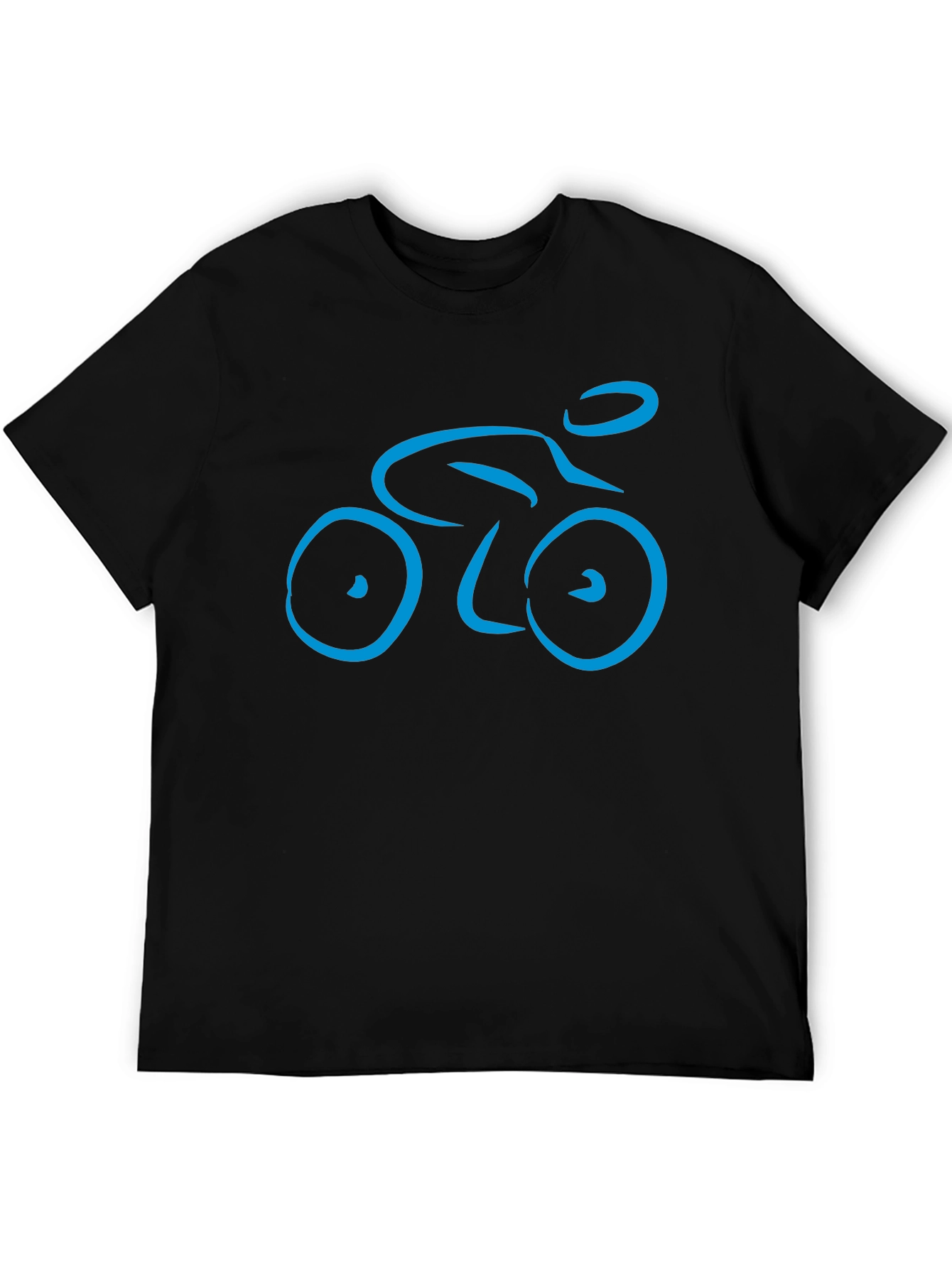 Cycling Enthusiast Black Graphic Tee