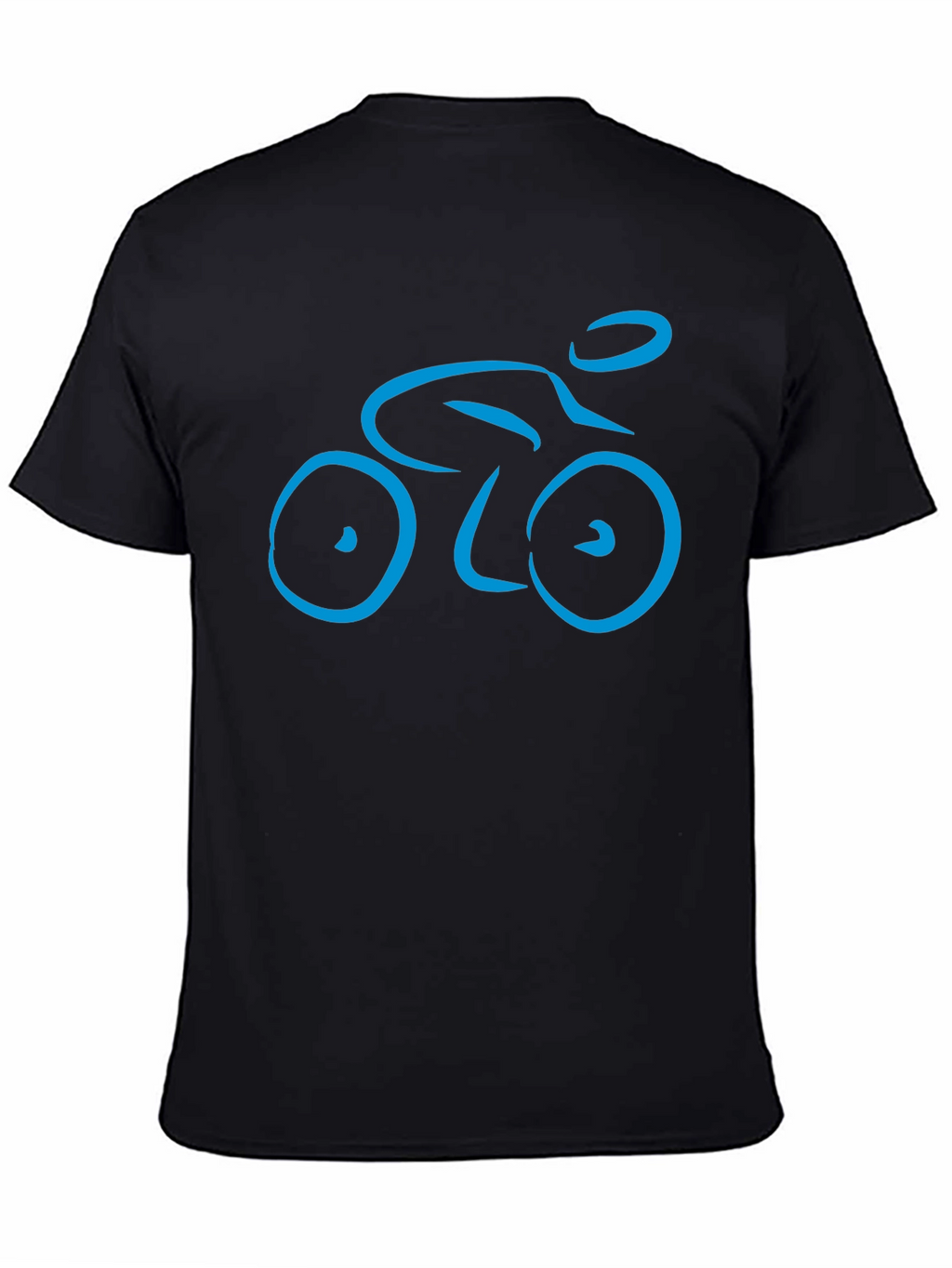 Cycling Enthusiast Black Graphic Tee