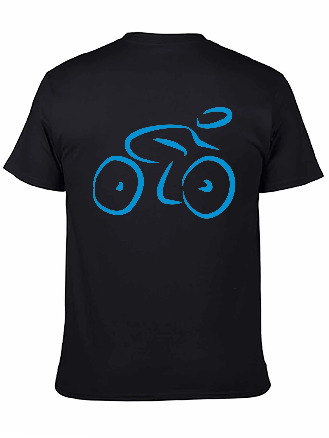 Cycling Enthusiast Black Graphic Tee