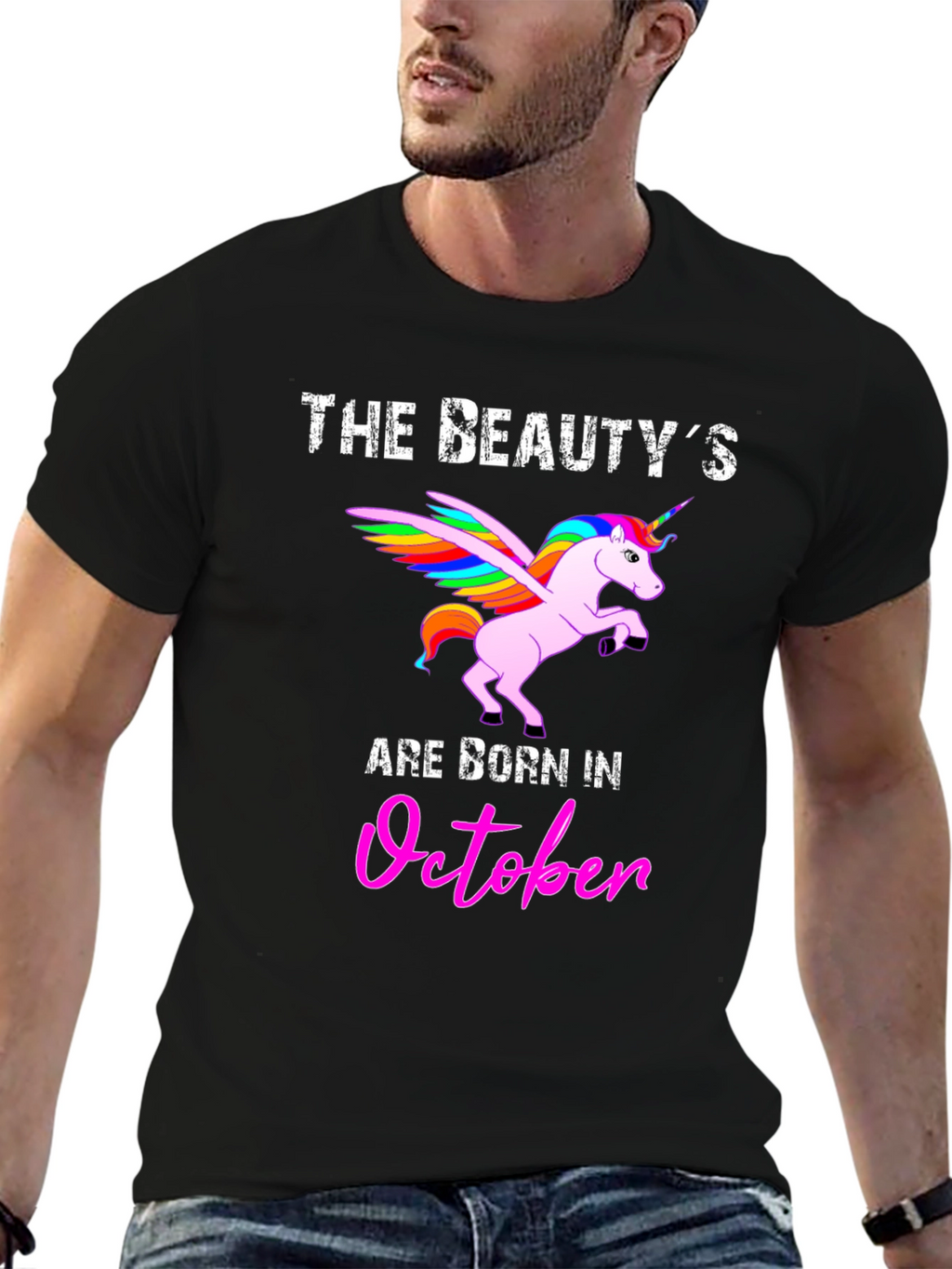 Beauty Born in October Graphic T-Shirt