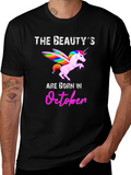 Beauty Born in October Graphic T-Shirt