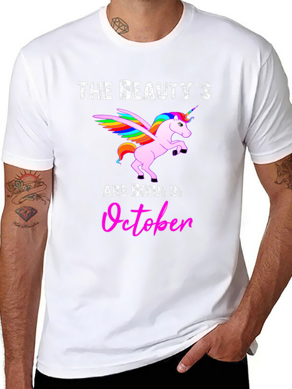 Beauty Born in October Graphic T-Shirt