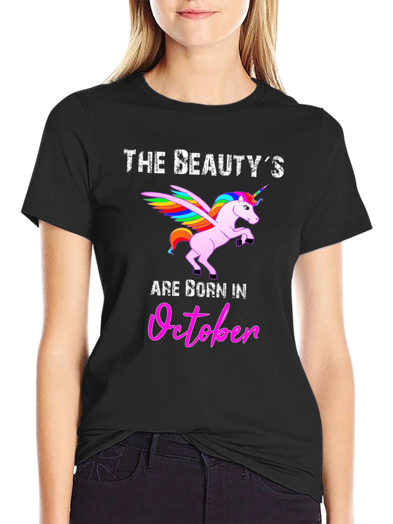Beauty Born in October Graphic T-Shirt