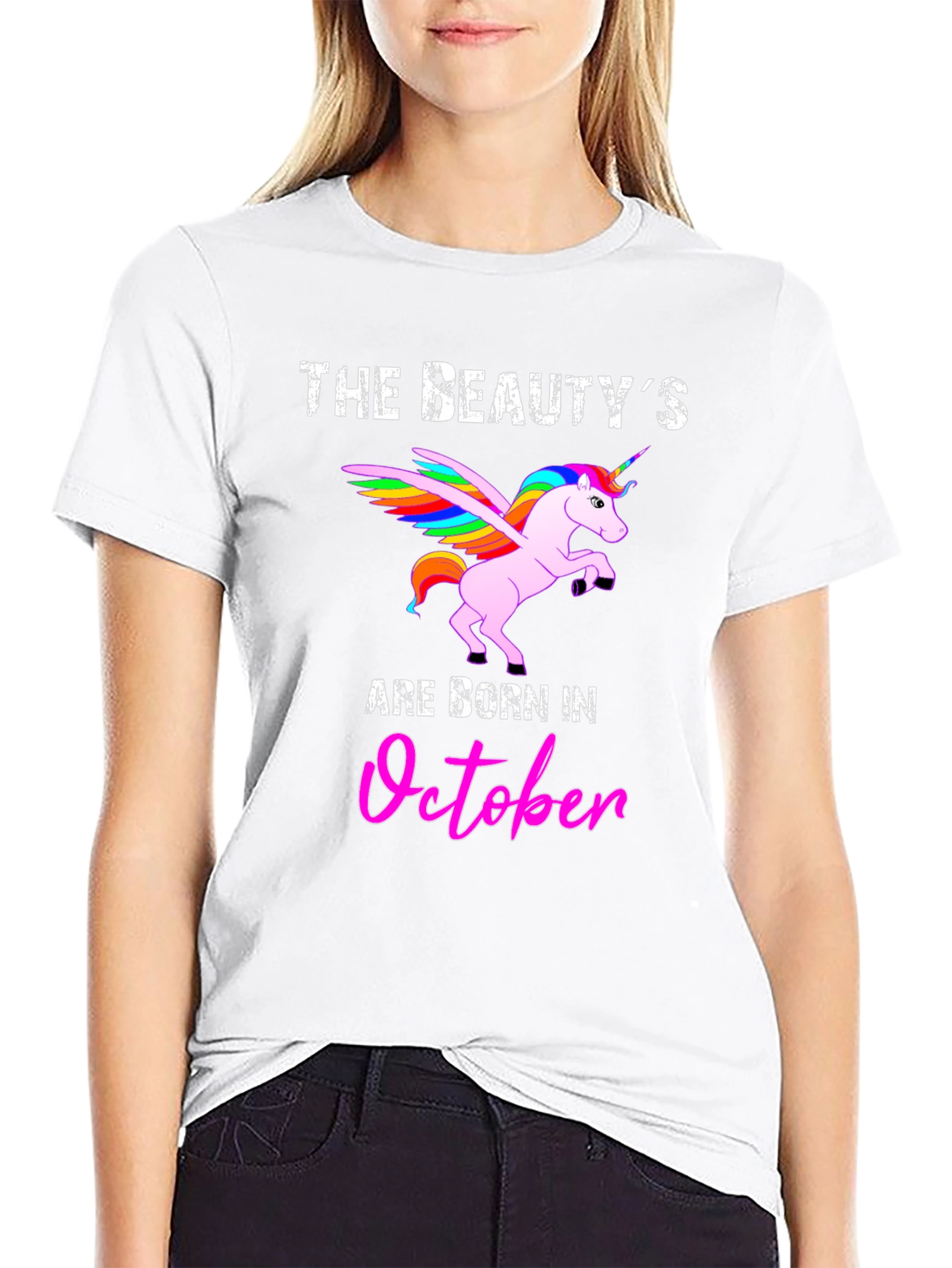 Beauty Born in October Graphic T-Shirt