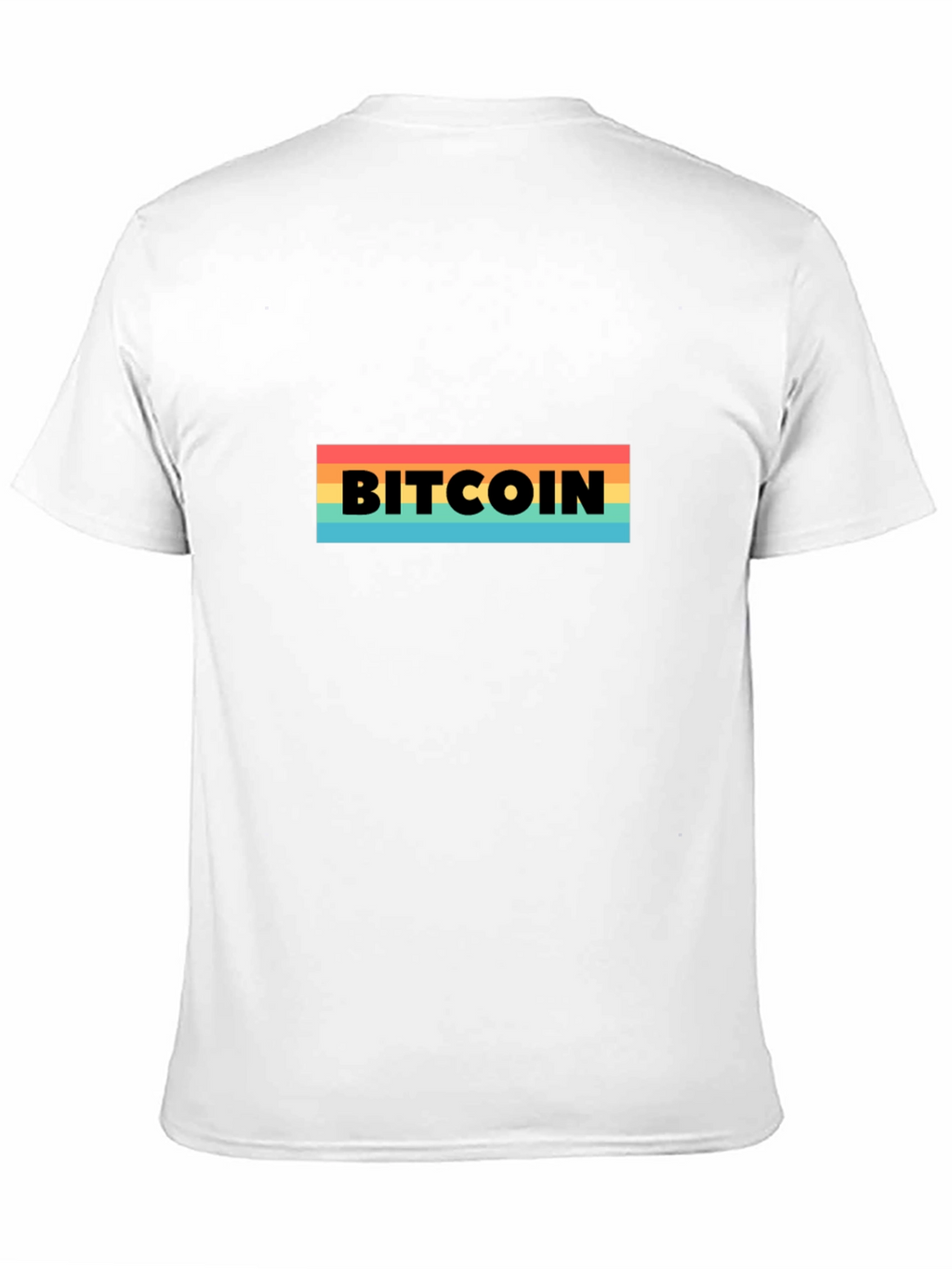 Bitcoin Retro Stripe T-Shirt - Black