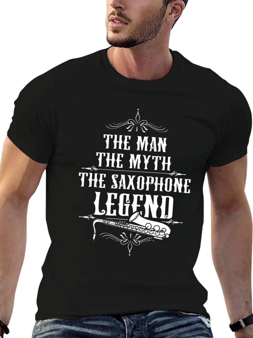 The Saxophone Legend Graphic T-Shirt