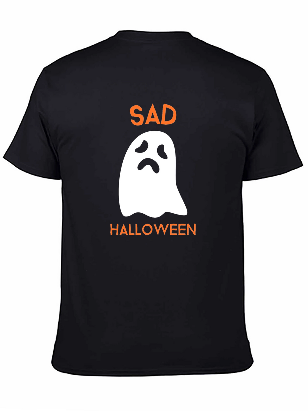 Sad Halloween Ghost T-Shirt - Spooky Season Tee