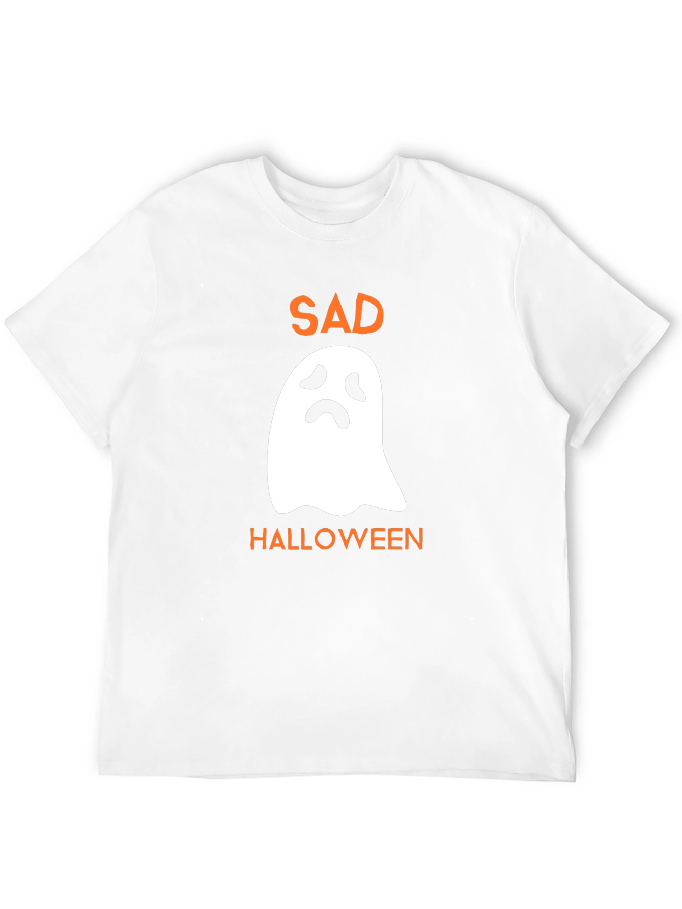 Sad Halloween Ghost T-Shirt - Spooky Season Tee