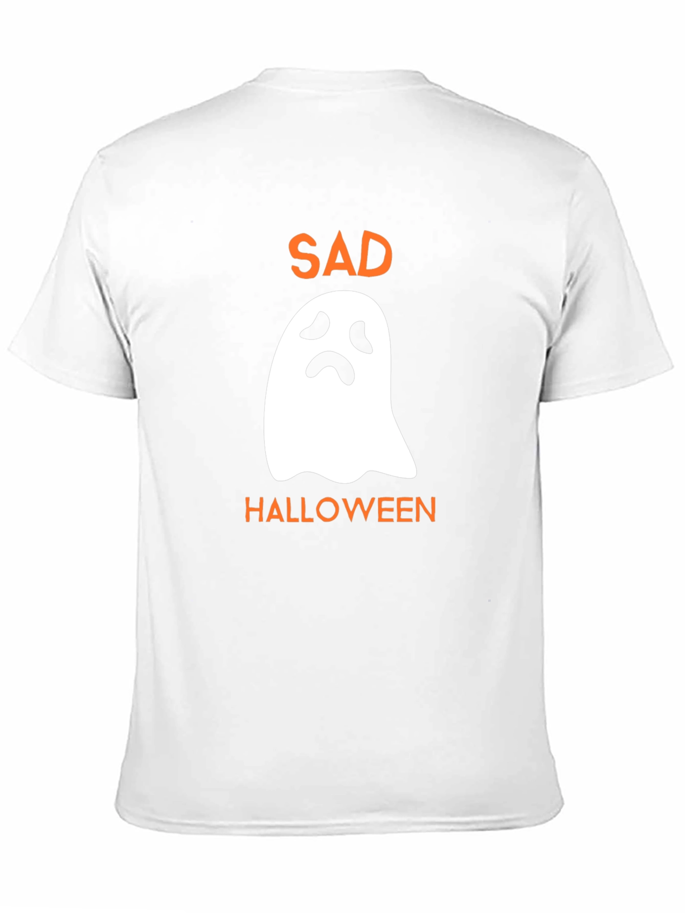 Sad Halloween Ghost T-Shirt - Spooky Season Tee