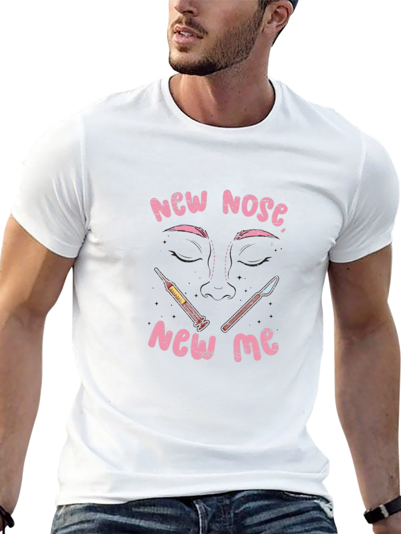 New Nose New Me Graphic Tee - Black