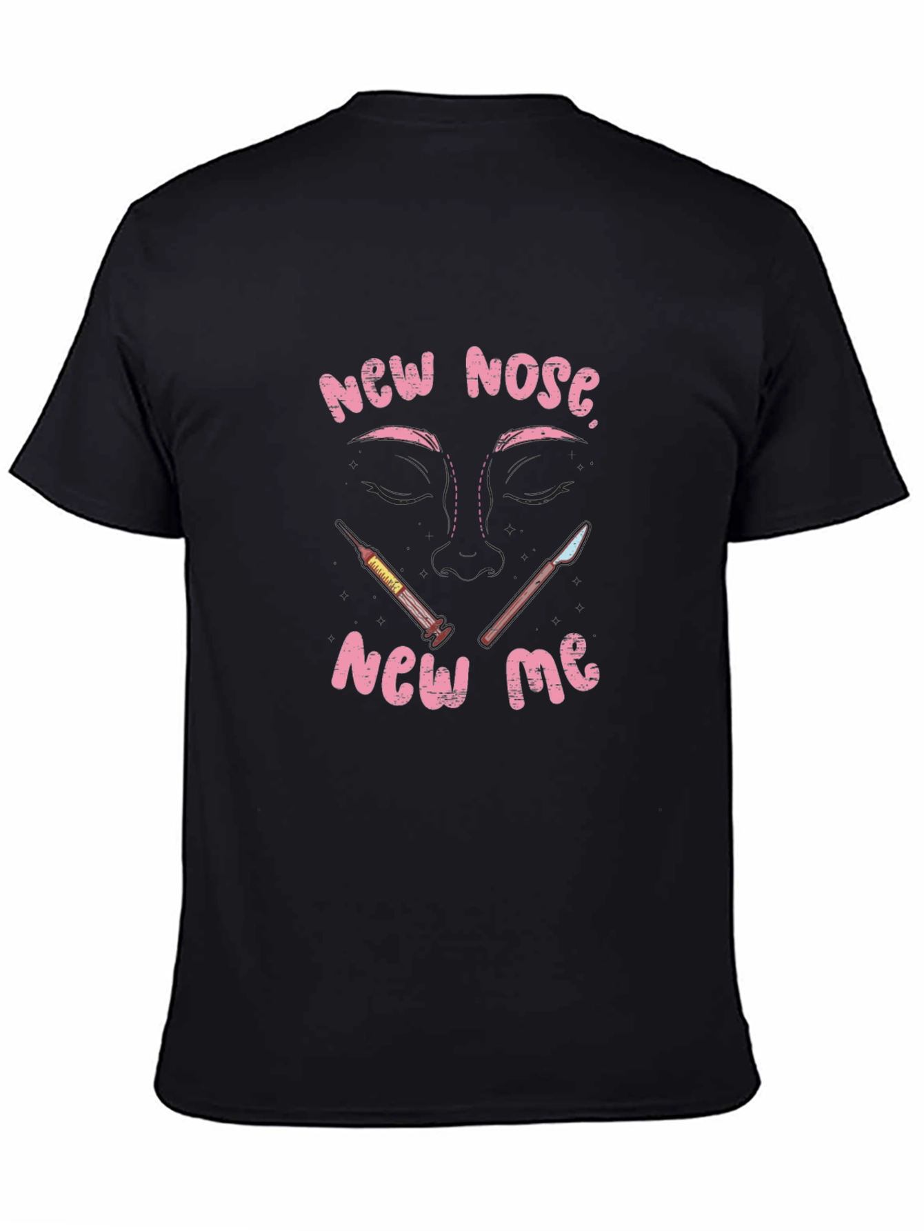 New Nose New Me Graphic Tee - Black