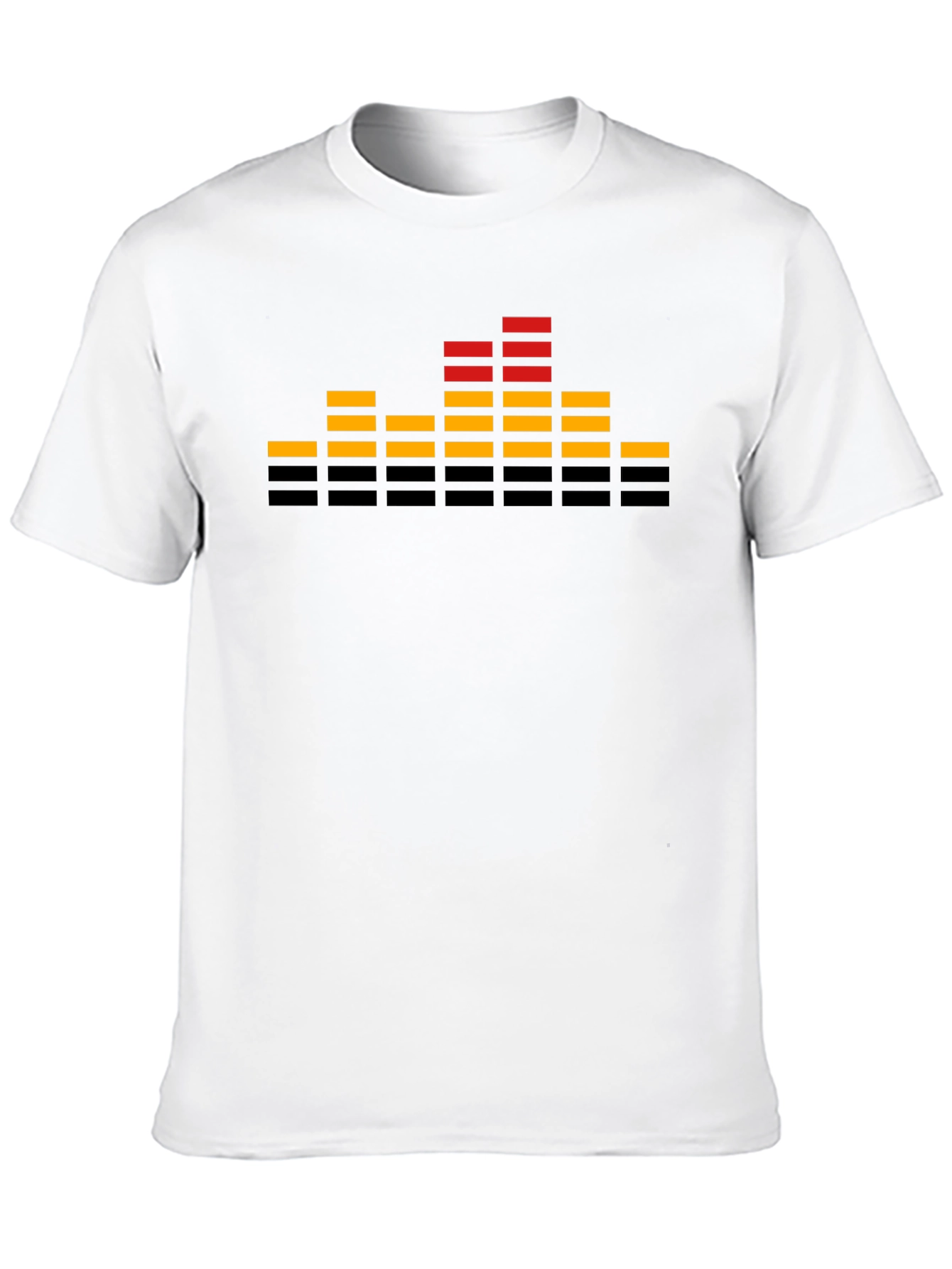 Retro Equalizer Graphic T-Shirt - Black