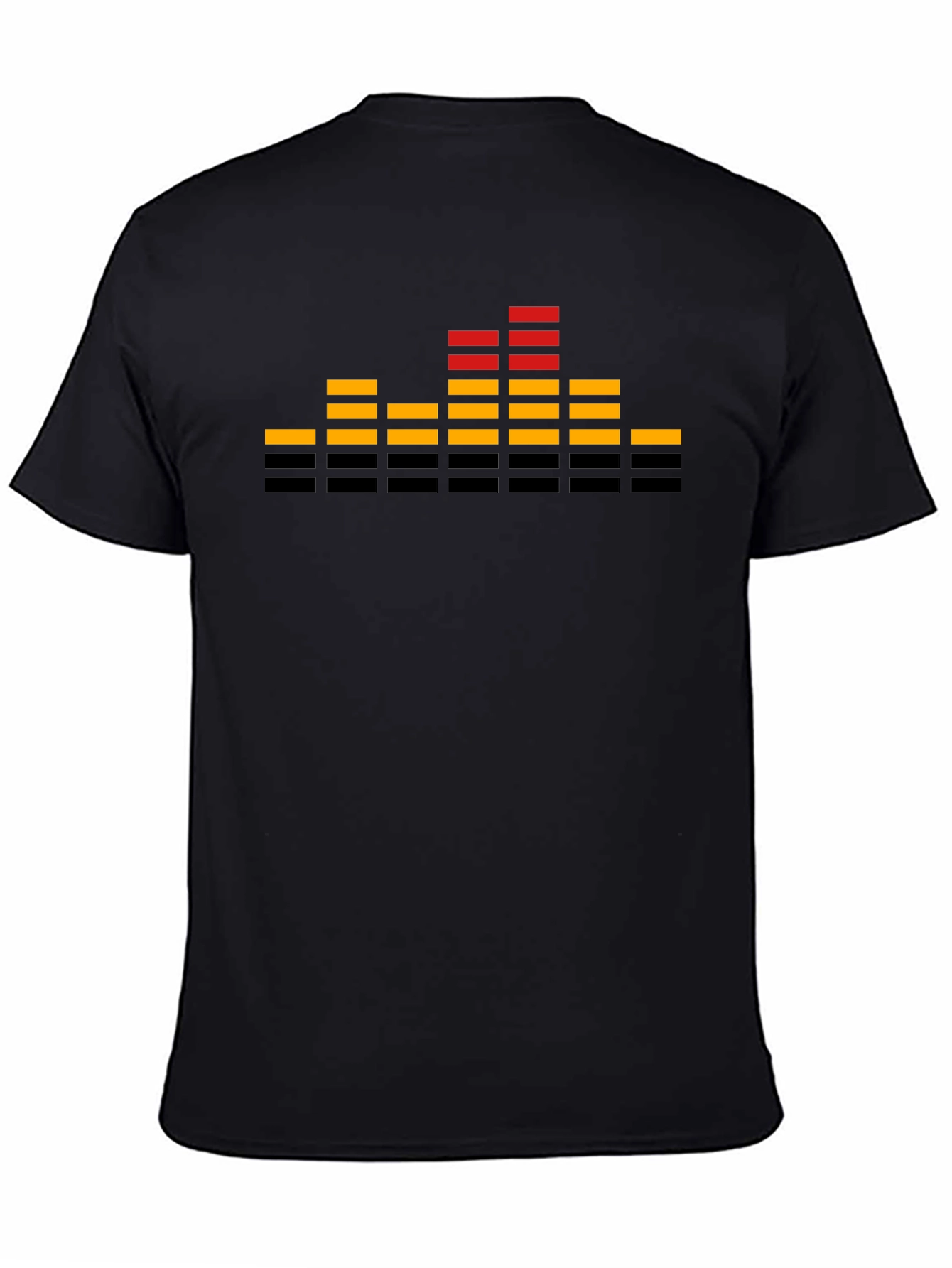 Retro Equalizer Graphic T-Shirt - Black