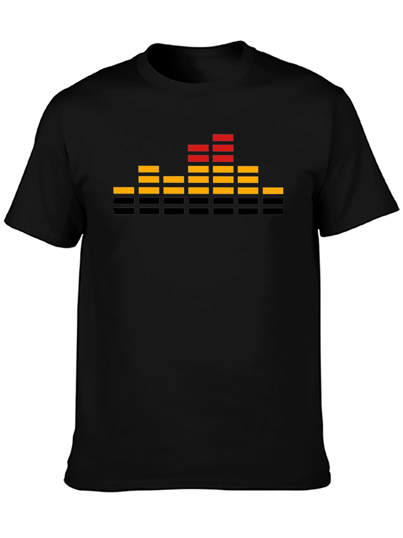 Retro Equalizer Graphic T-Shirt - Black