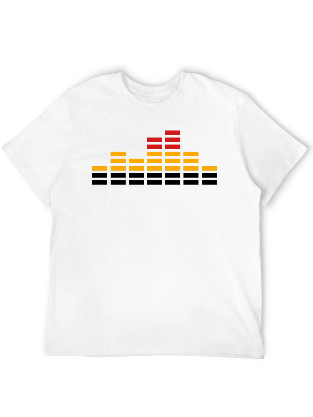 Retro Equalizer Graphic T-Shirt - Black