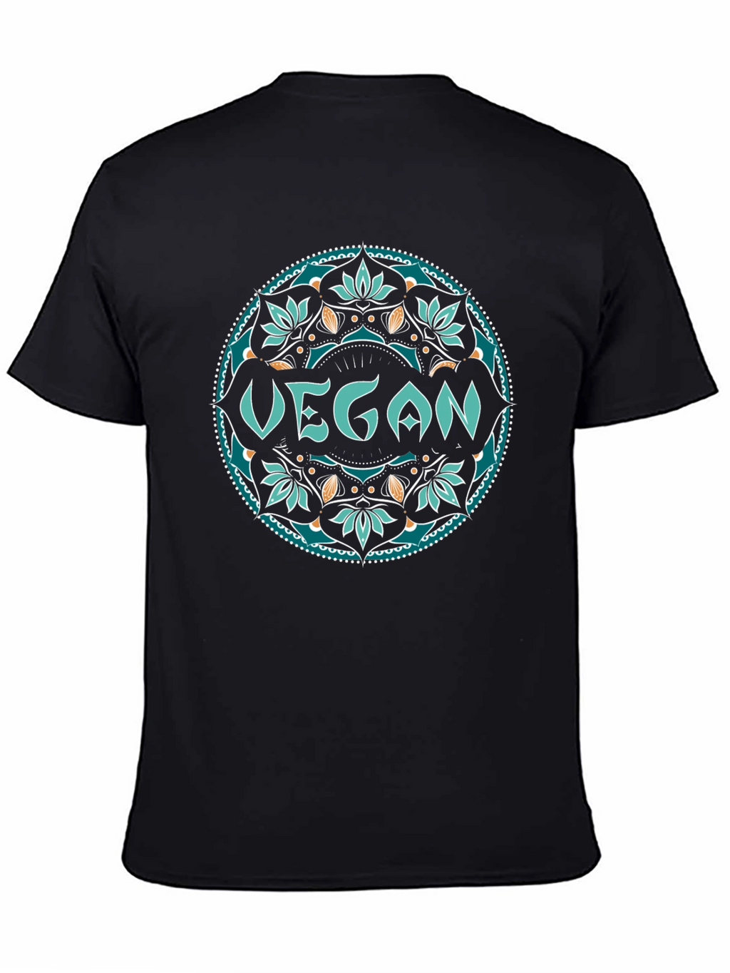 Vegan Mandala Tee - Stylish & Sustainable