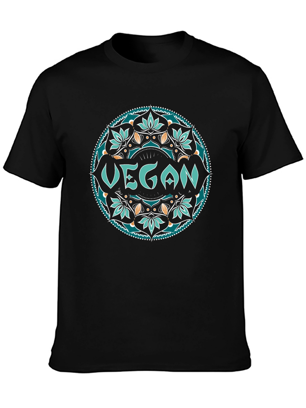 Vegan Mandala Tee - Stylish & Sustainable