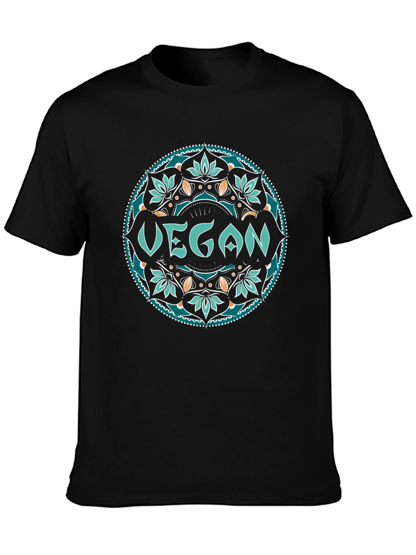 Vegan Mandala Tee - Stylish & Sustainable