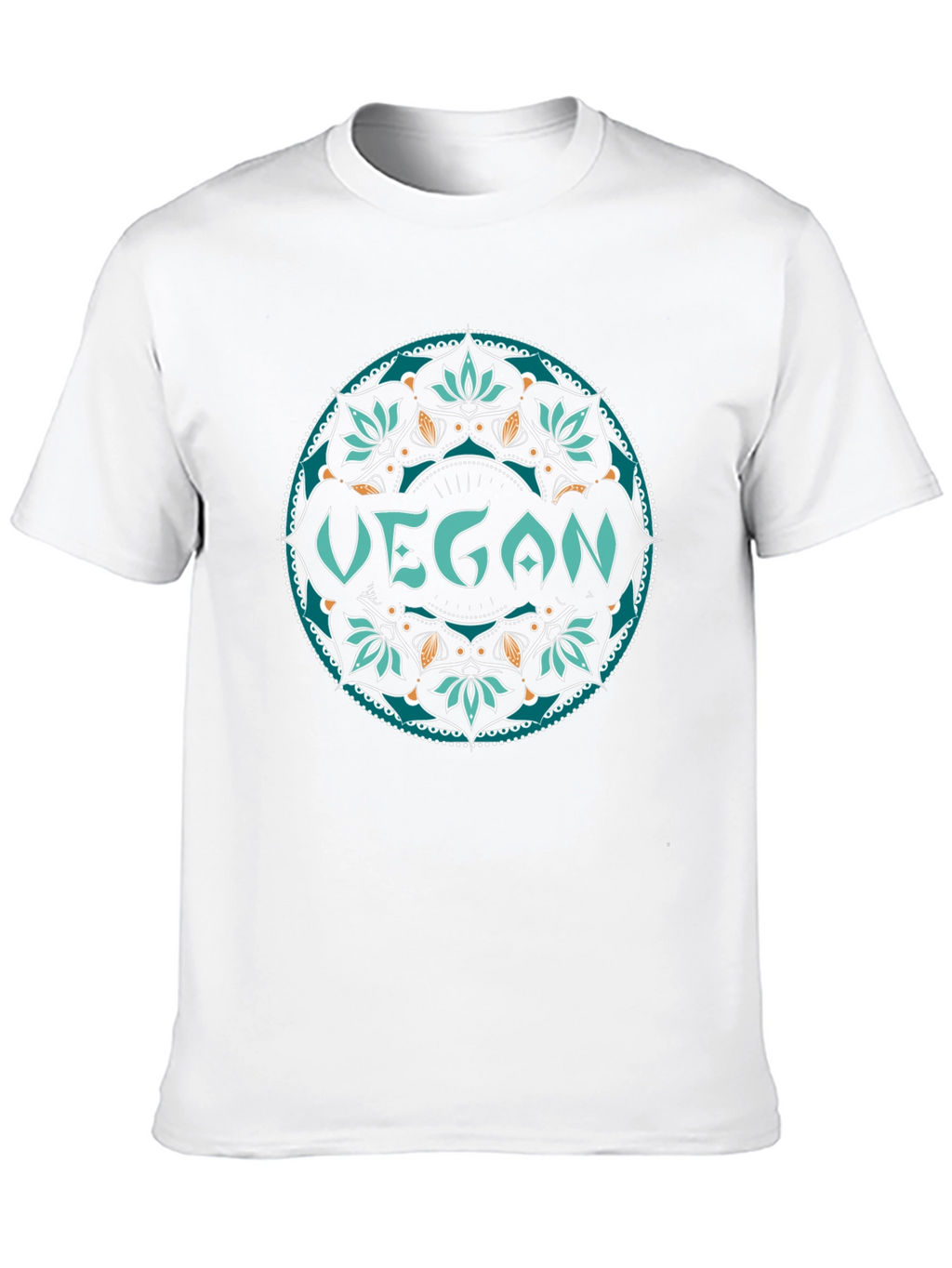 Vegan Mandala Tee - Stylish & Sustainable