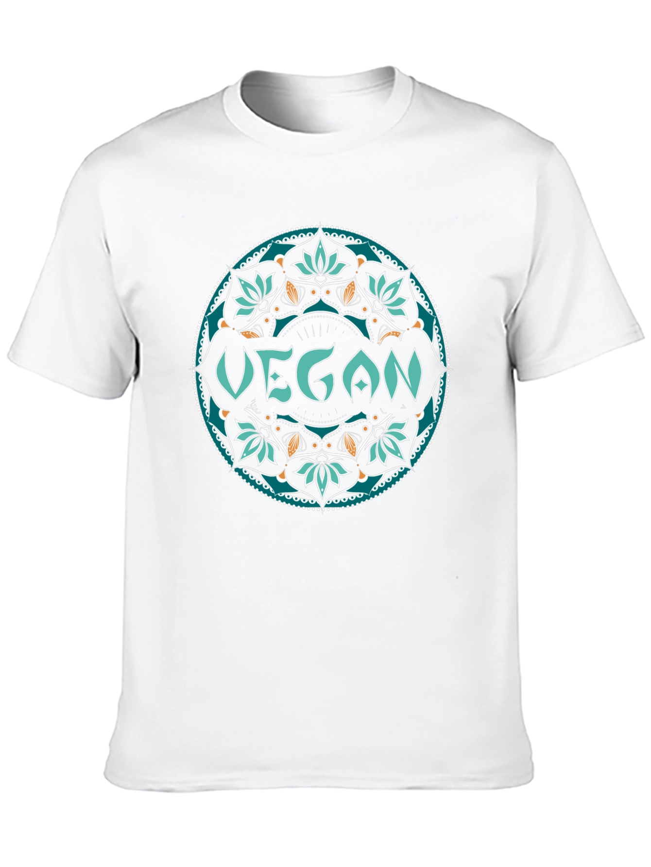 Vegan Mandala Tee - Stylish & Sustainable