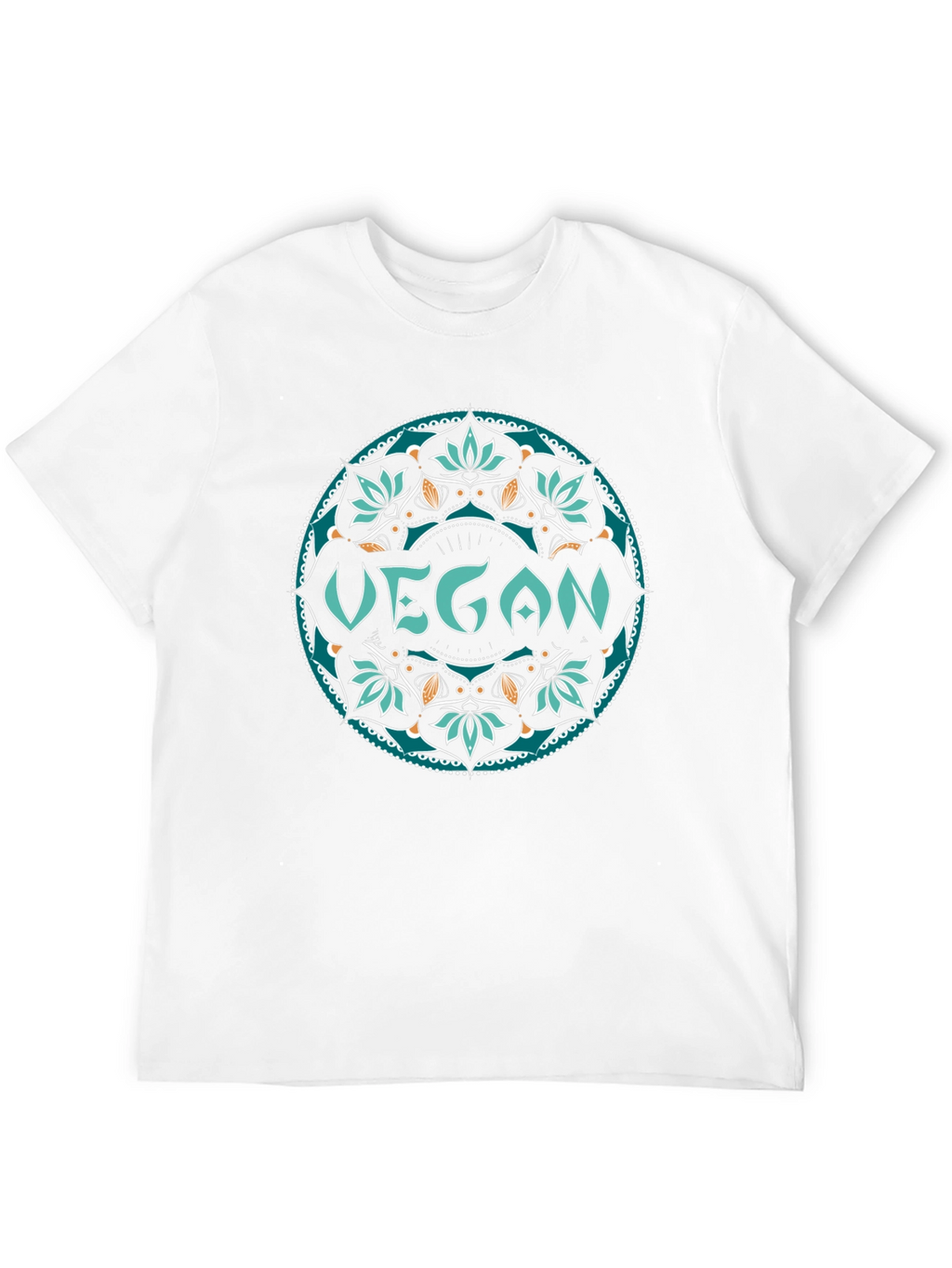 Vegan Mandala Tee - Stylish & Sustainable