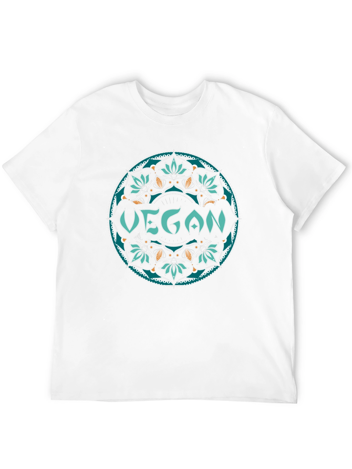 Vegan Mandala Tee - Stylish & Sustainable