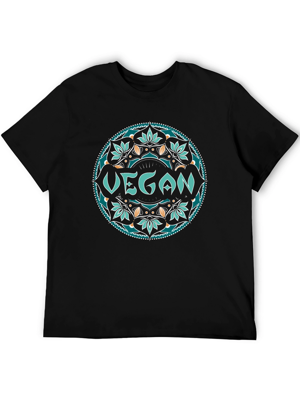 Vegan Mandala Tee - Stylish & Sustainable