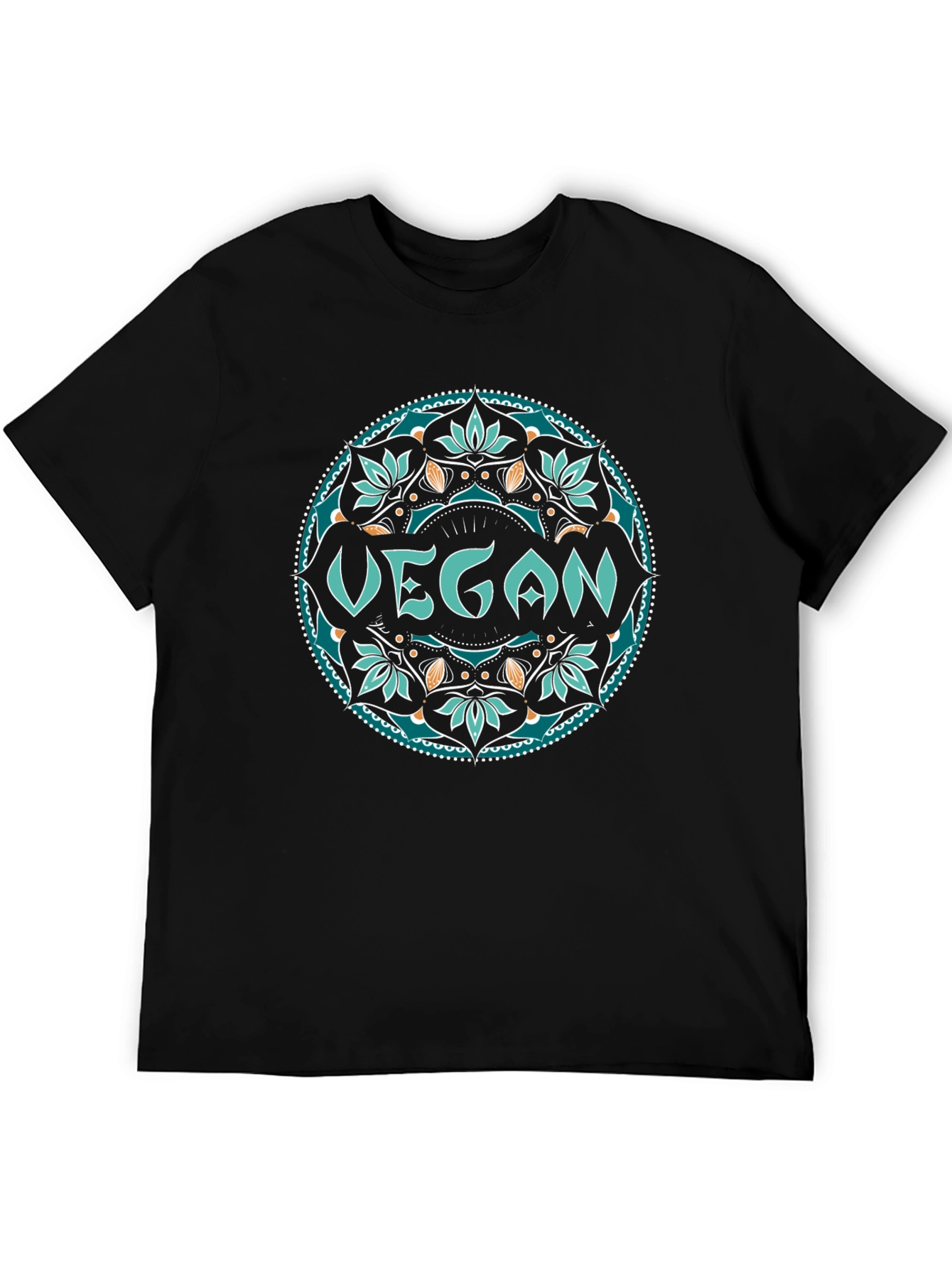 Vegan Mandala Tee - Stylish & Sustainable