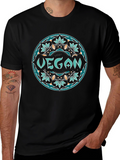 Vegan Mandala Tee - Stylish & Sustainable