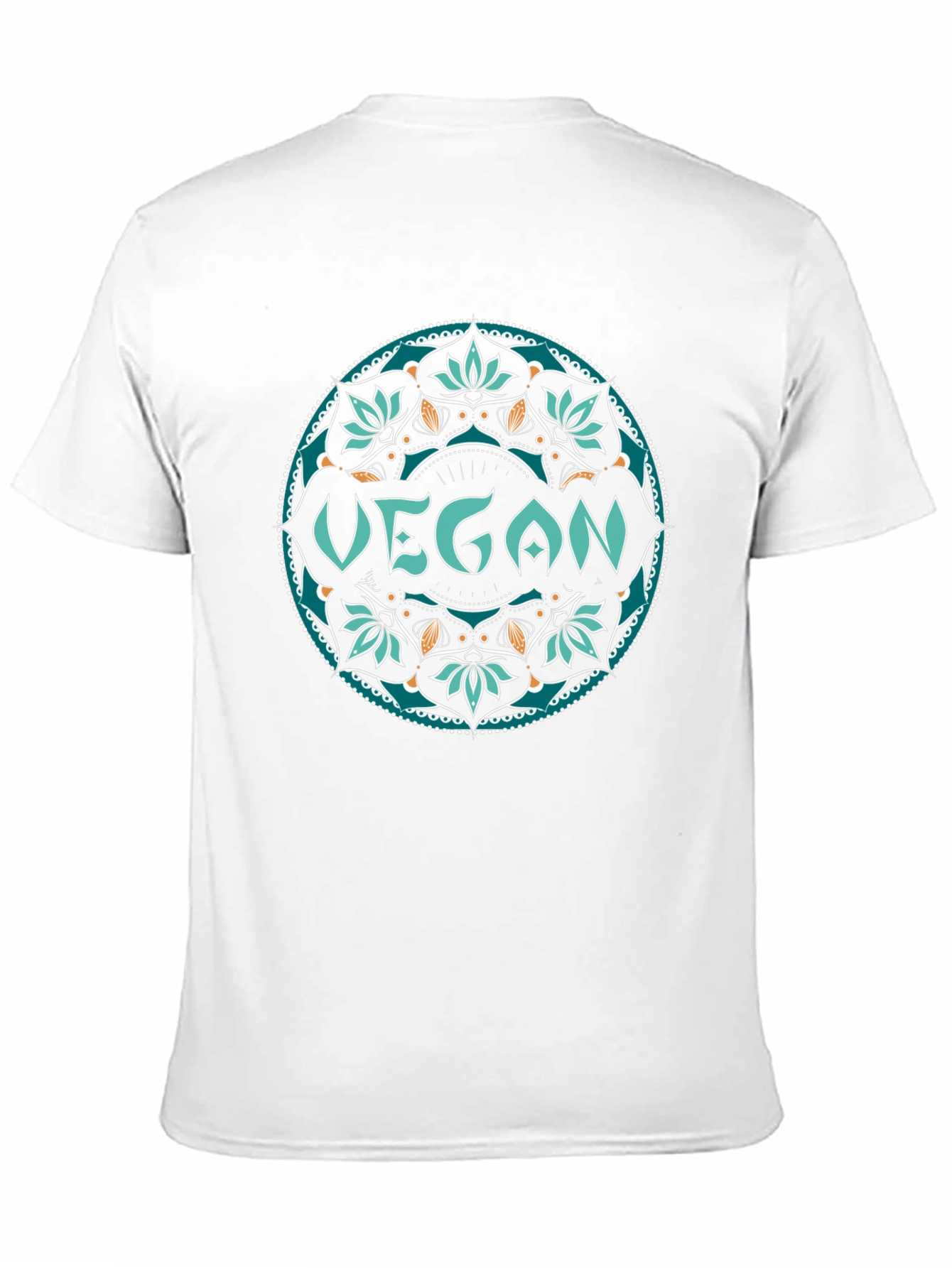 Vegan Mandala Tee - Stylish & Sustainable