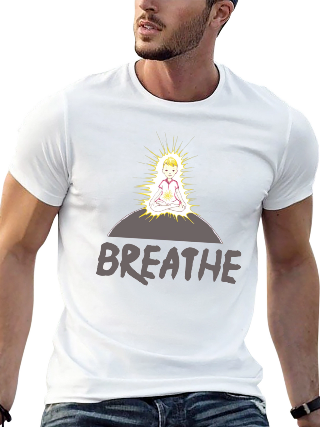 Breathe Meditation Graphic T-Shirt