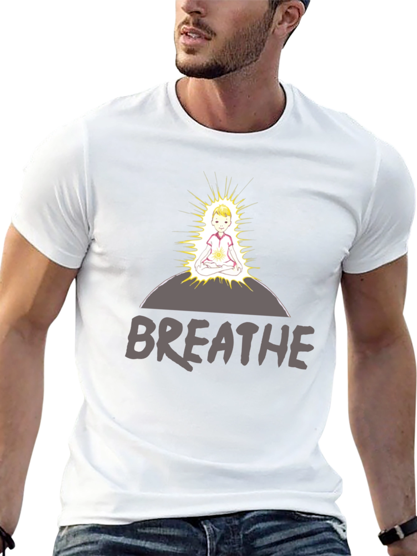 Breathe Meditation Graphic T-Shirt