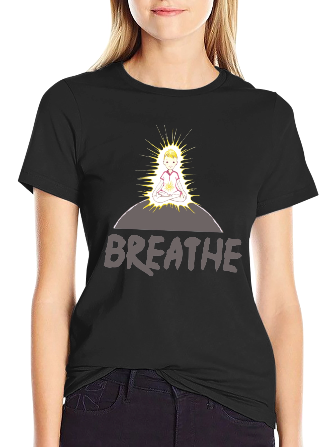 Breathe Meditation Graphic T-Shirt