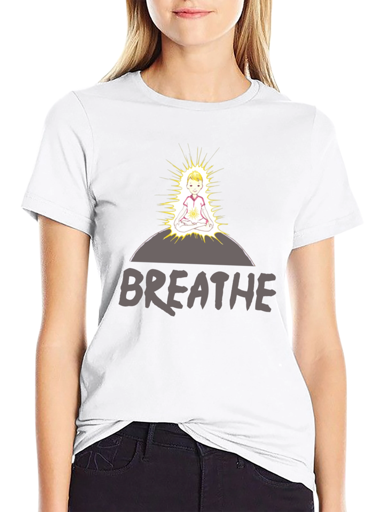 Breathe Meditation Graphic T-Shirt
