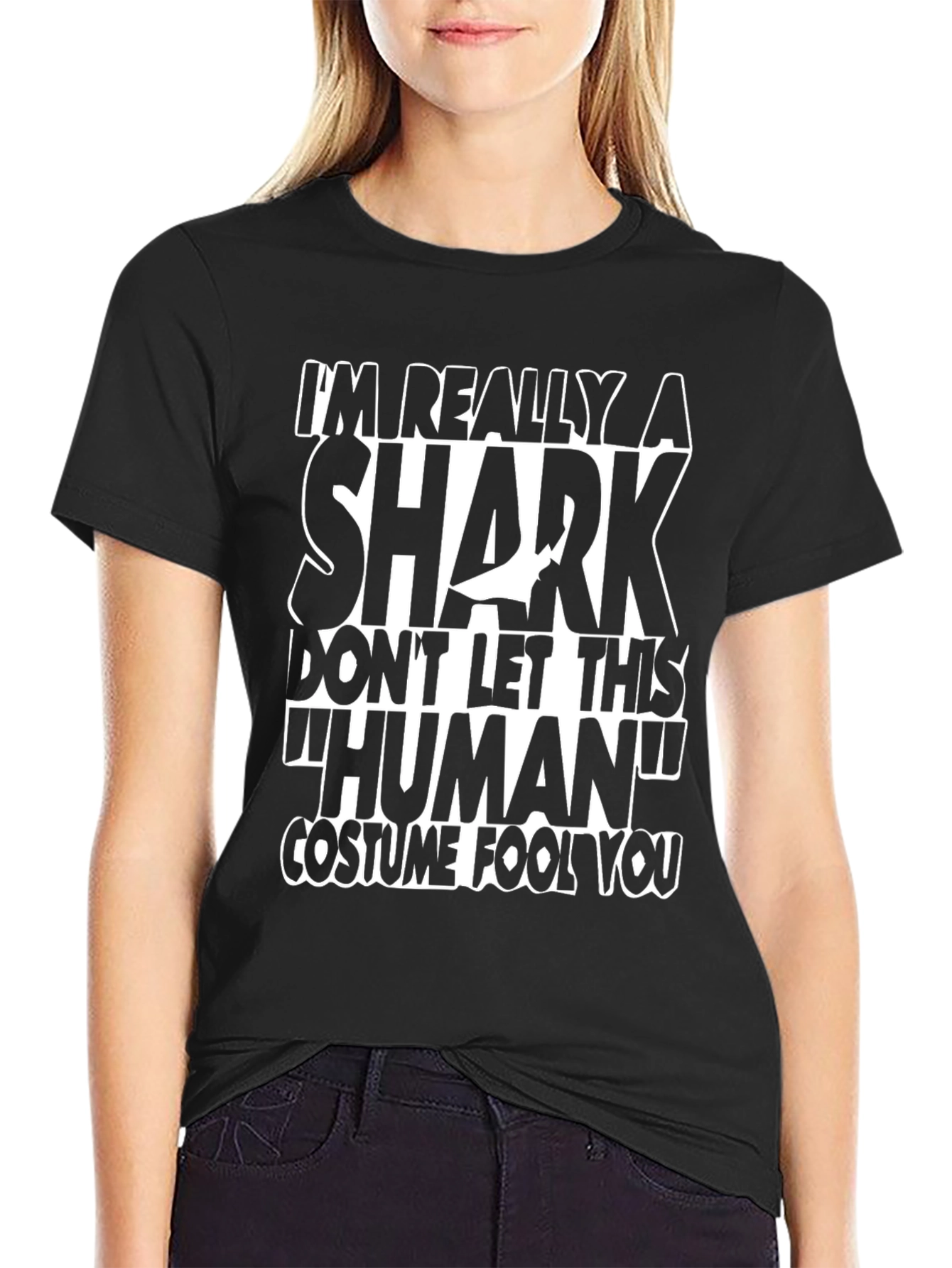 Im Really A Shark Funny Graphic T-Shirt
