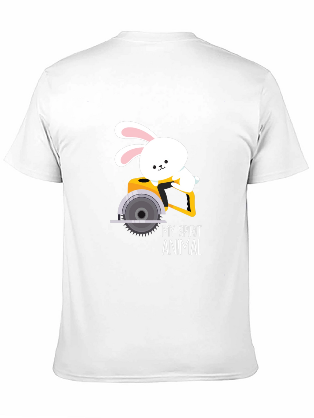 My Spirit Animal Bunny Circular Saw Graphic Tee