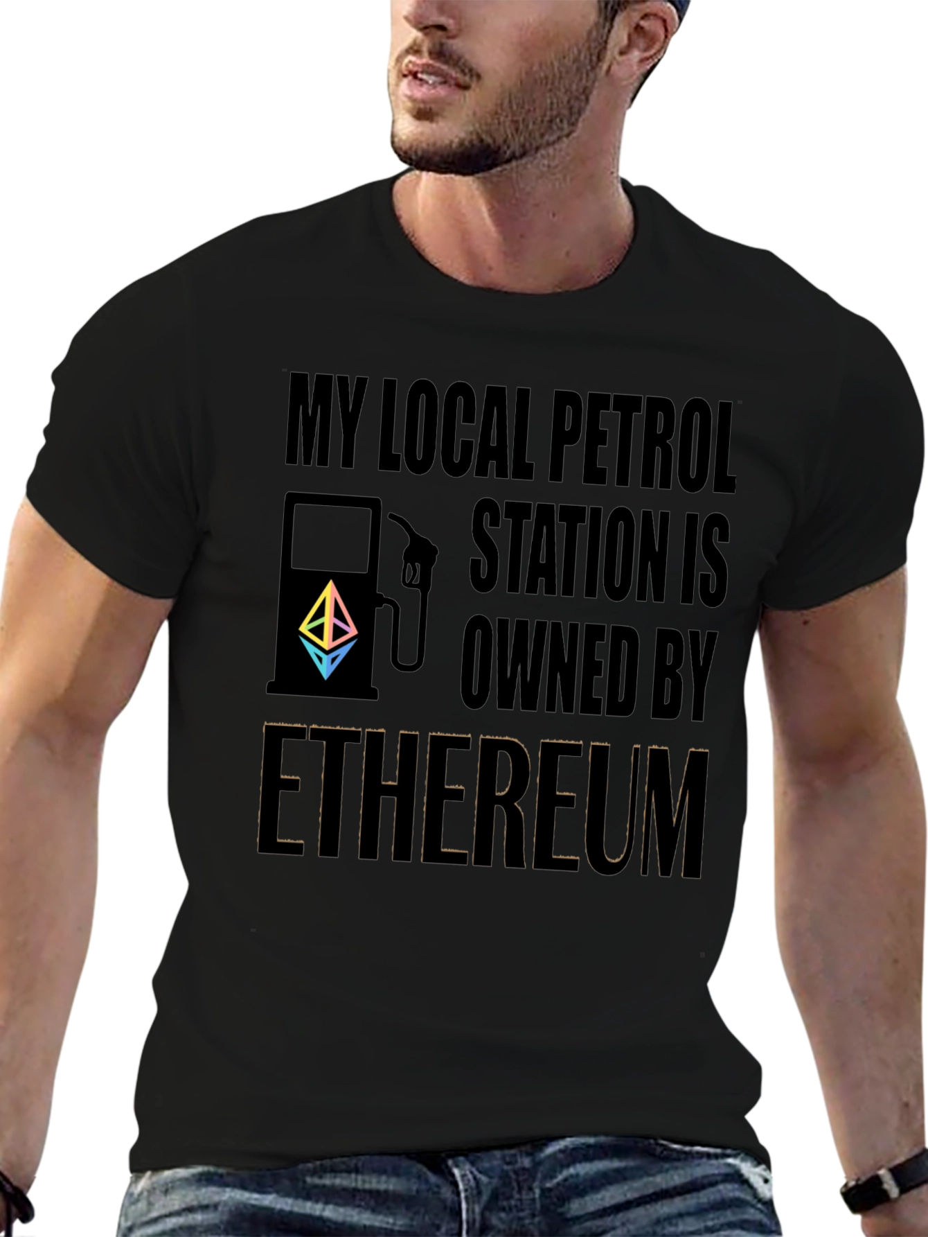 Ethereum Owned Petrol Station T-Shirt